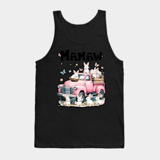 Easter Bunny Truck Mamaw Mothers Day Tank Top